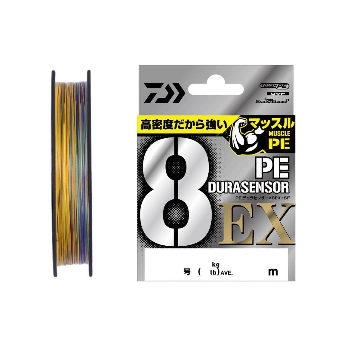 Daiwa PE-lina UVF PE DuraSensor X8EX+Si3 300m 18lb (5 färger)
