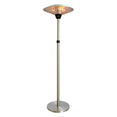Terrassvärmare Golvmodell 2100W Silver 160-205 cm Rund HORTUS