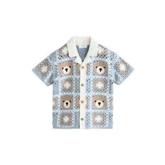 Next Hæklet Revere Collar Kortærmet strikket poloskjorter (3mdr.-7år)5 - 6 år (110 - 116cm)