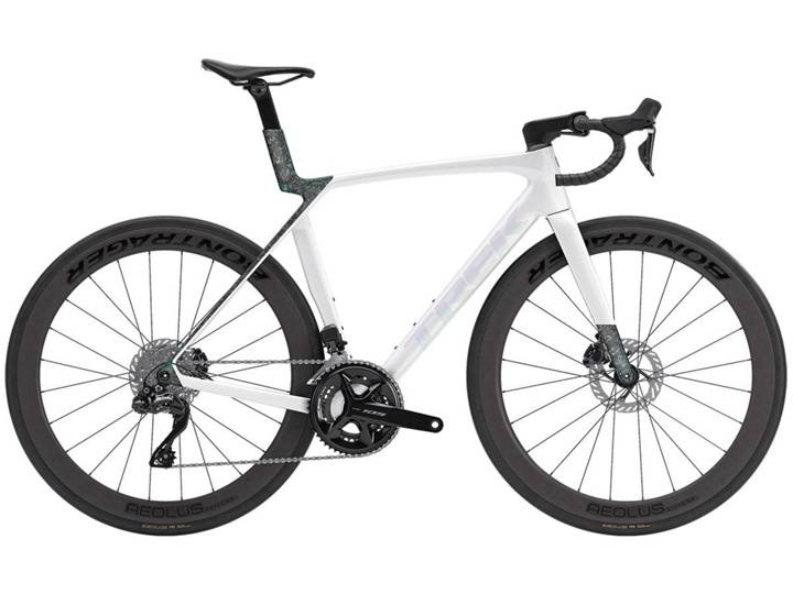Trek Madone SL 6 105 Di2 Racercykel Gloss Crystal White/Matte Deep Smoke - Ramstorlek M -