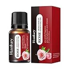 CASANOVA® Eterisk rosolja 10 ml för luftfuktare naturlig aromaterapi aromer biodiffusor luftfräschare parfymer hushåll rena eteriska oljor rökelseljus essenser (10 ml, rosa)