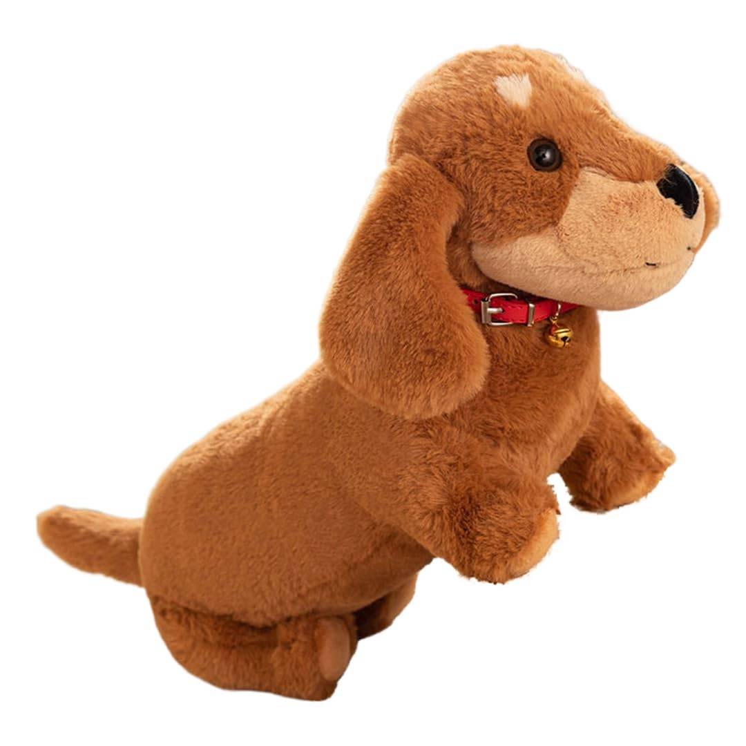Dachshund Plush Dog Body Realistic Miniature Fluffy and Interior School Entrance Cute Gift Pillow, Dachshund, Sleepy, Lifelike, Soft, Soothing, Decor,