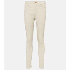 Polo Ralph Lauren High-rise skinny leg leather pant