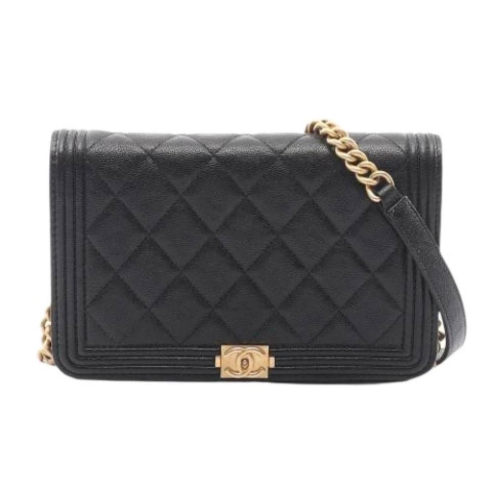 Chanel Vintage Pre-owned Vintage Skuldertaske - Vintage - Dame - Sort - ONE SIZE - Uld