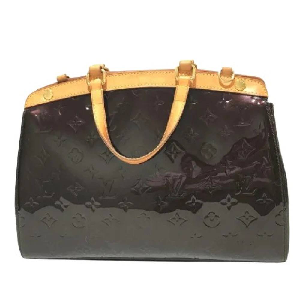 Louis Vuitton Vintage Pre-owned Handbag- Skuldertaske - Vintage - Dame - Lilla - ONE SIZE - Uld
