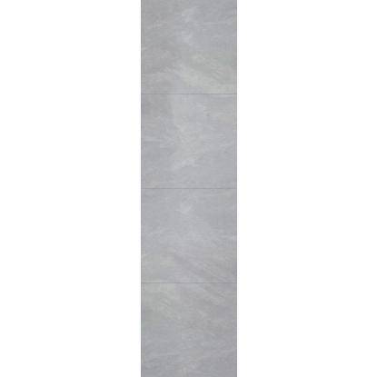 Fibo Stone vådrumspanel med 60 x 60 cm fliselook, 10 x 600 x 2400 mm, grey slate extra matt