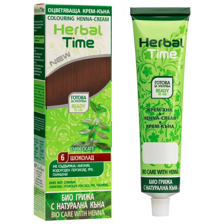 Henna Choklad Färginpackning-Henna nyans Nr. 6 Choklad