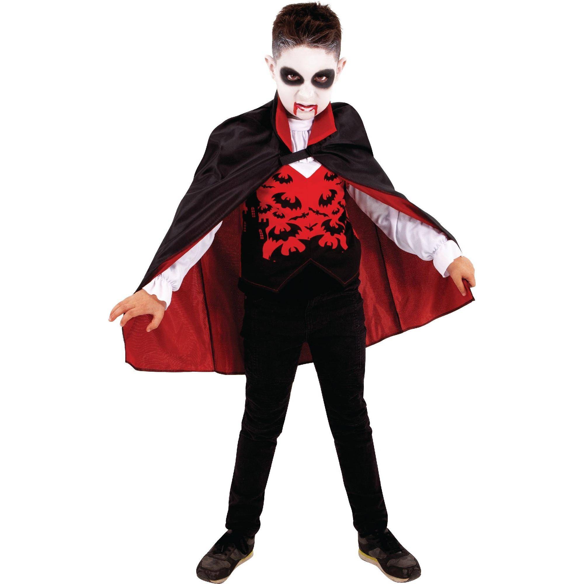 Bristol Novelty Barn/Barn Vampyrkostymset 5-7 Years röd/svart