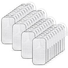 Tens Elektroden Pads, 40 Stück Selbstklebende Elektroden Tens Gerät, 40 x 80 mm Tens Elektroden wiederverwendbar zur Linderung von Muskel,Rücken und Gelenkschmerzen Kompatibel mit den Meisten TENS