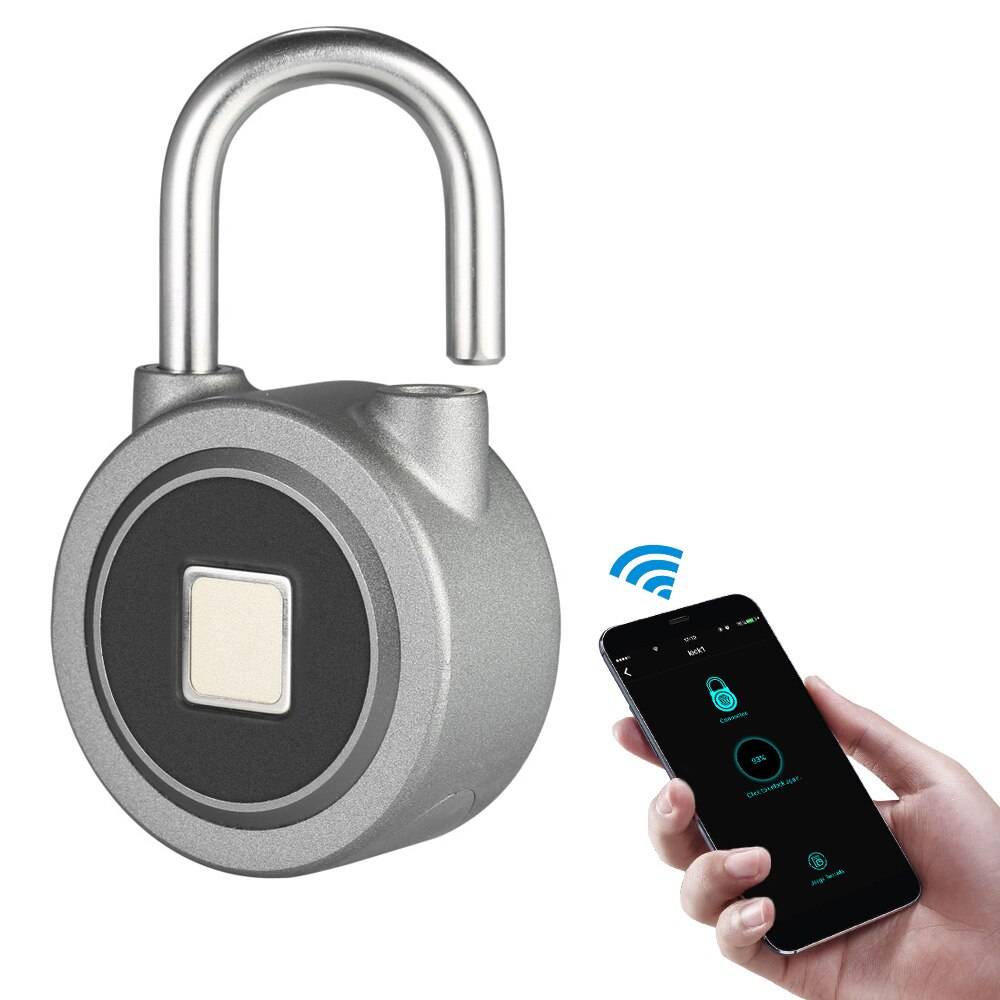 Smart Lås Bluetooth APP Kontroll - silver--