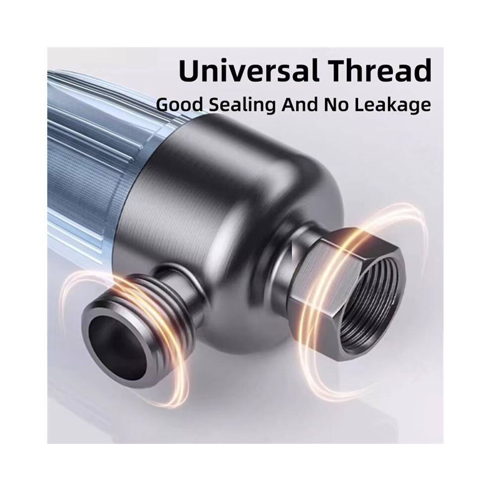Brass Sediment Filter SpinDown Rinse Pre-Filtration Water Filteration System for Shower Prevent Impurity for Bathroom