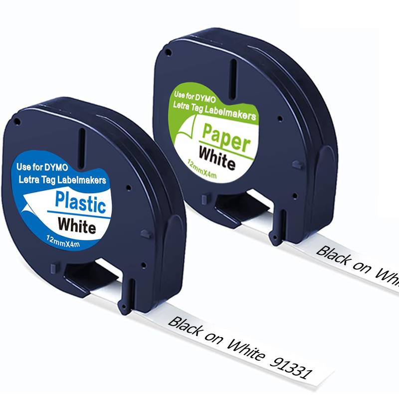 wholesale Best Price Dymo LT 91333 91200 Paper Label 100% Compatible DYMO printer Letratag Label tape cassette ribbon