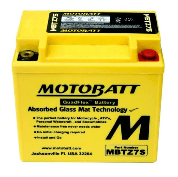 Motobatt 12 V 6,5 Ah 100 A batteri MBTZ7S