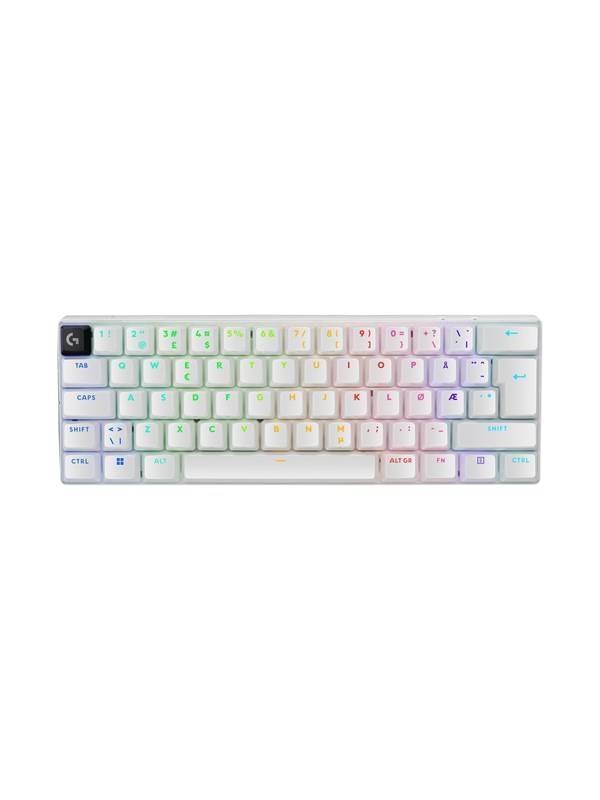 Logitech G PRO X 60 LIGHTSPEED - Gaming Tastatur - Uden Numpad - Fransk - Hvid