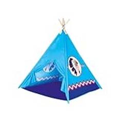 Barn tipi lektält – stort indiantält 120 x 120 x 150 cm för inomhus och utomhus, robust vattentätt barntält för fantasifullt rollspel och äventyr