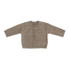 Smallstuff Cardigan - Strik - Uld - Nature Melange - Smallstuff - 80/86 - Cardigan