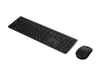 (ComputerSalg) Lenovo Professional - Sats med tangentbord och mus - full size - trådlös - Bluetooth, 2.4 GHz - QWERTY - Svenska/finska - grå - brun låda