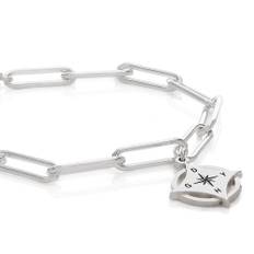 Kaia Initial Kompass Armband i 925 Sterling Silver