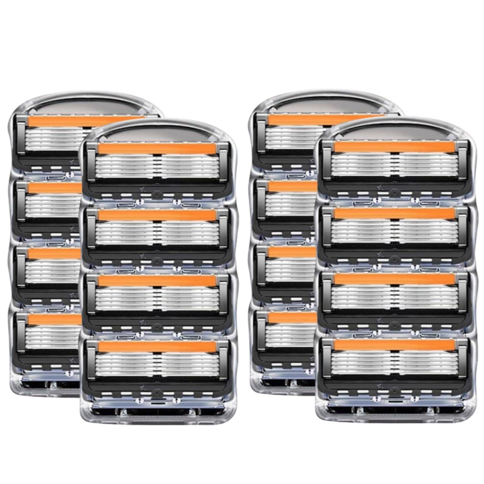 Compatible with Gillette electric razor and other razor blades Fusion/ProShield blades, 5-blade, ProGlide, (black, 16-pack)