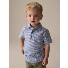 Next Kortærmet Stribet 100% Cotton Polo-skjorter (3mdr.-7år)4 - 5 år (104 - 110cm)