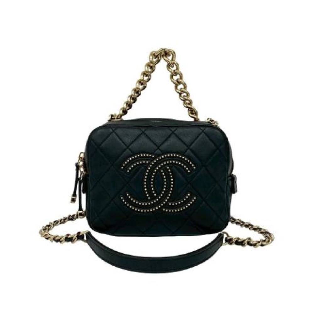 Chanel Vintage Pre-owned Vintage Læder Crossbody Taske - Vintage - Dame - Sort - ONE SIZE - Læder