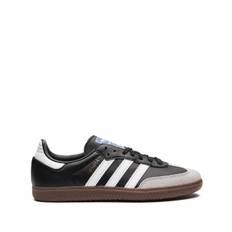 adidas - Samba Vegan Black/Gum sneakers - unisex - fibrer - 9.5 - Svart