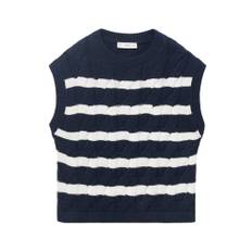 MANGO KIDS Pullover 'CHLOE'  navy / hvid