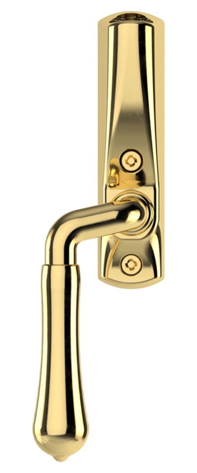 Låsbart handtag till fönster / altandörr ROCA Björkö-Mässing / Vänster