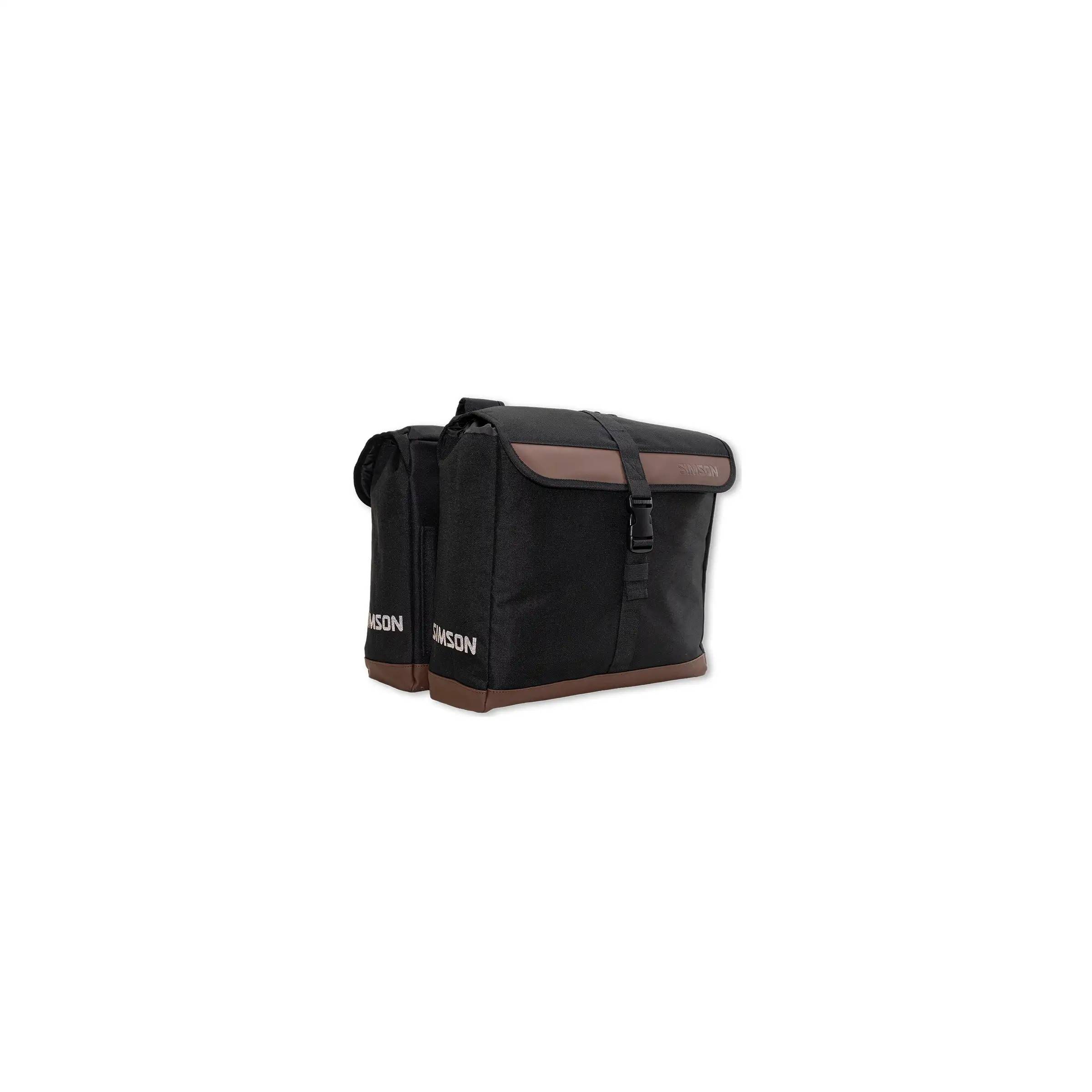 Simson dobbelt cykeltaske Urban night sort 35L