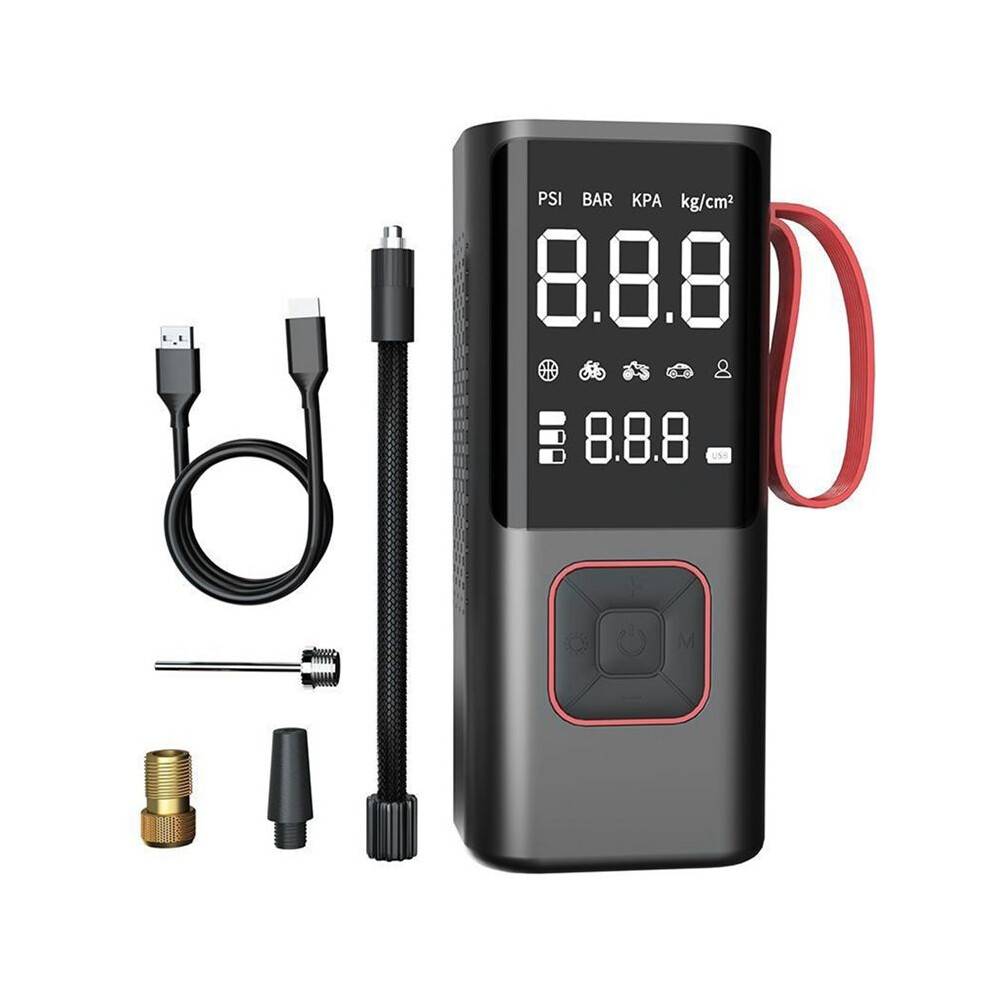 Portable Electric Air Pump Tire Air Pump for Car Bike Moto Multipurpose Wireless 150 PSI Air Pump with Lighting