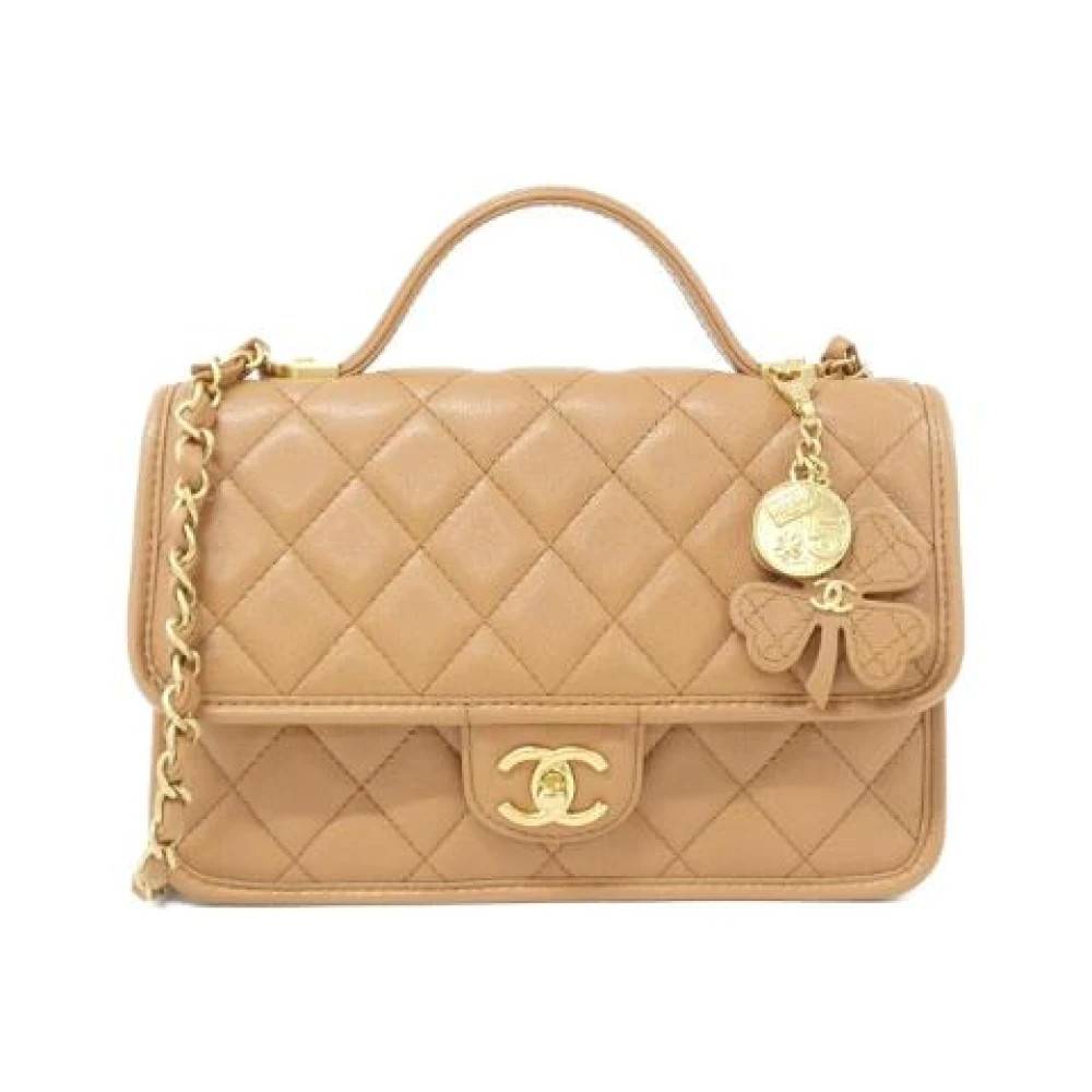 Chanel Vintage Pre-owned Caviar Skin Taske - Vintage - Dame - Beige - ONE SIZE - Uld
