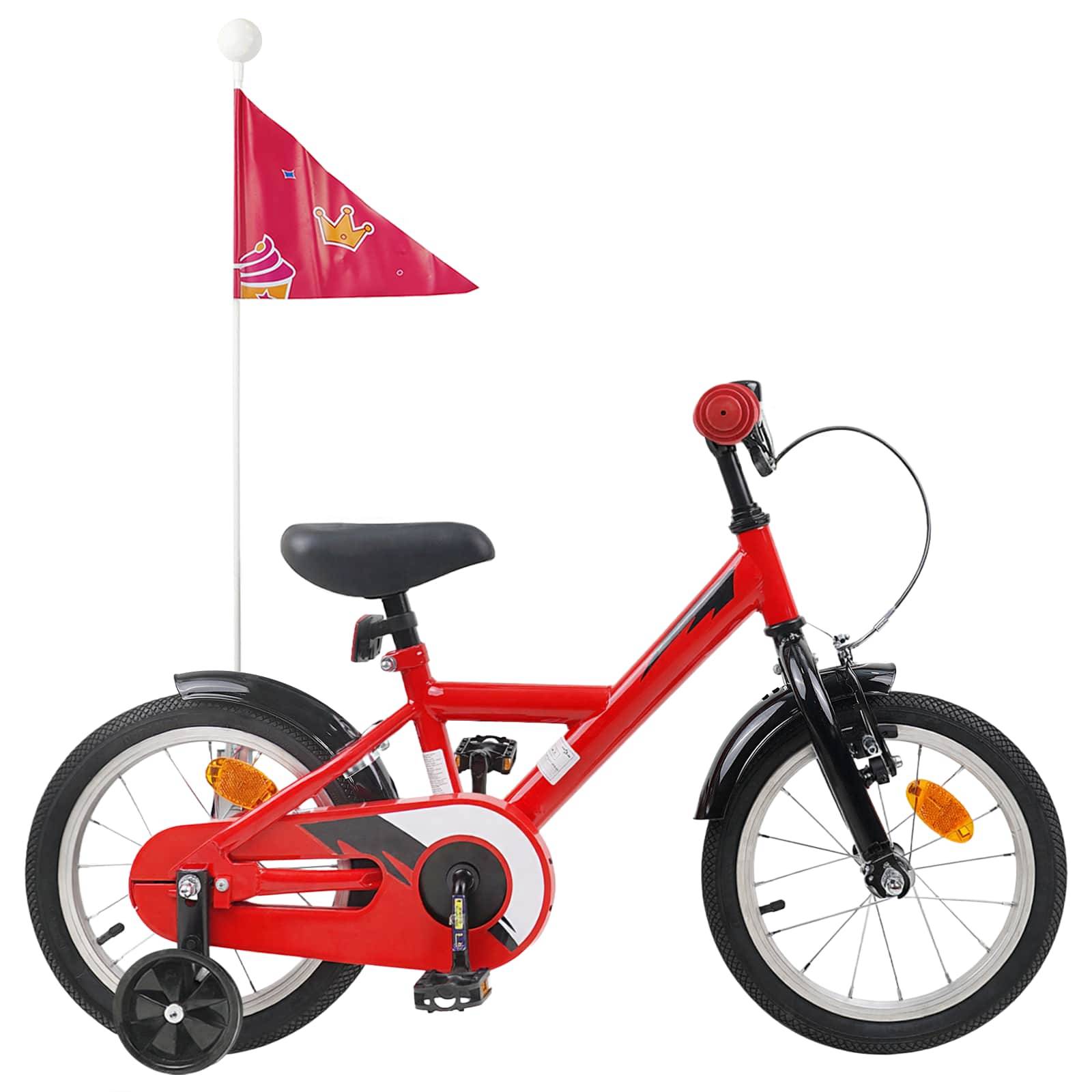 vidaXL Barncykel 12 Tum för 2-4 åringar Röd