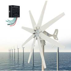 48V,XINRISHENG Vindturbin för båt, vindgenerator för hemmabruk, 9000W vindturbingeneratorsats med MPPT-styrenhet, för hem, gård