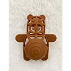 Bitleksak Bebis i Mjuk Silikon – Mama the bear | BPA-fri & Giftfri | Från 3 Månader | Lätt att Greppa | Lindrar Tandsprickning | Babyshower Present | bitring