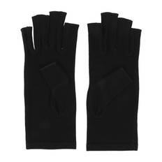 Compression Gloves Rheumatoid Arthritis Soreness Relief Fingerless Gloves for Computer Typing L