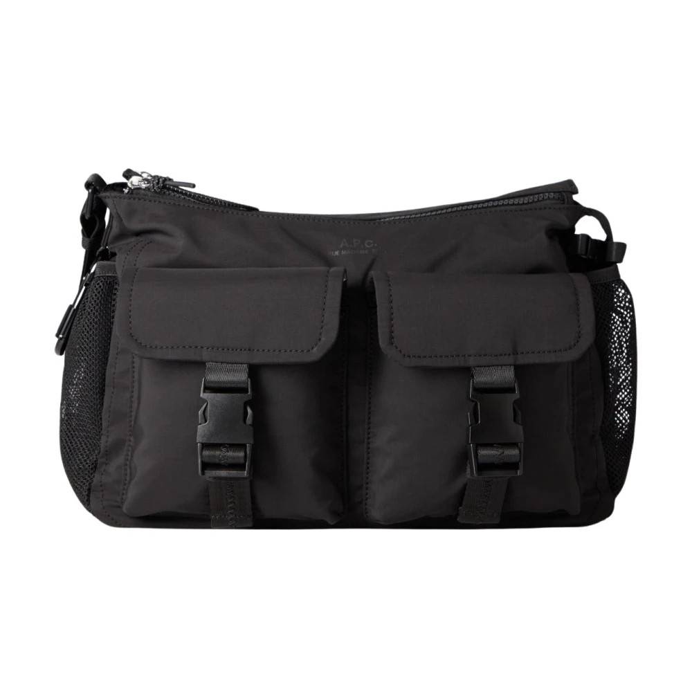 A.P.C. Treck Skuldertaske - Tasker - Herre - Sort - ONE SIZE - Uld