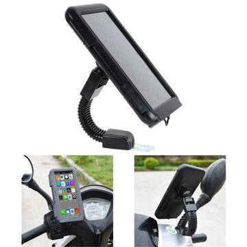 S2102 Vandtæt mobilholder til motorcykel (Open Box - Fantastisk stand) - sort