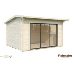 Friggebod PALMAKO Ines 11,1m² Slide Plus vit/transparent