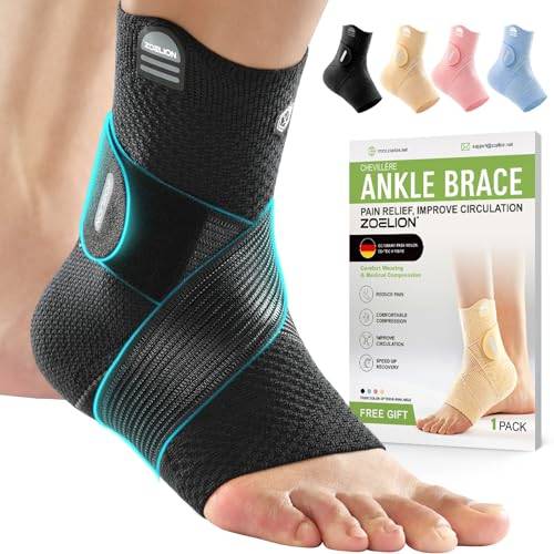 ZOELION Knöchelbandage mit X-Strap, sicherer Sitz & freie Bewegung