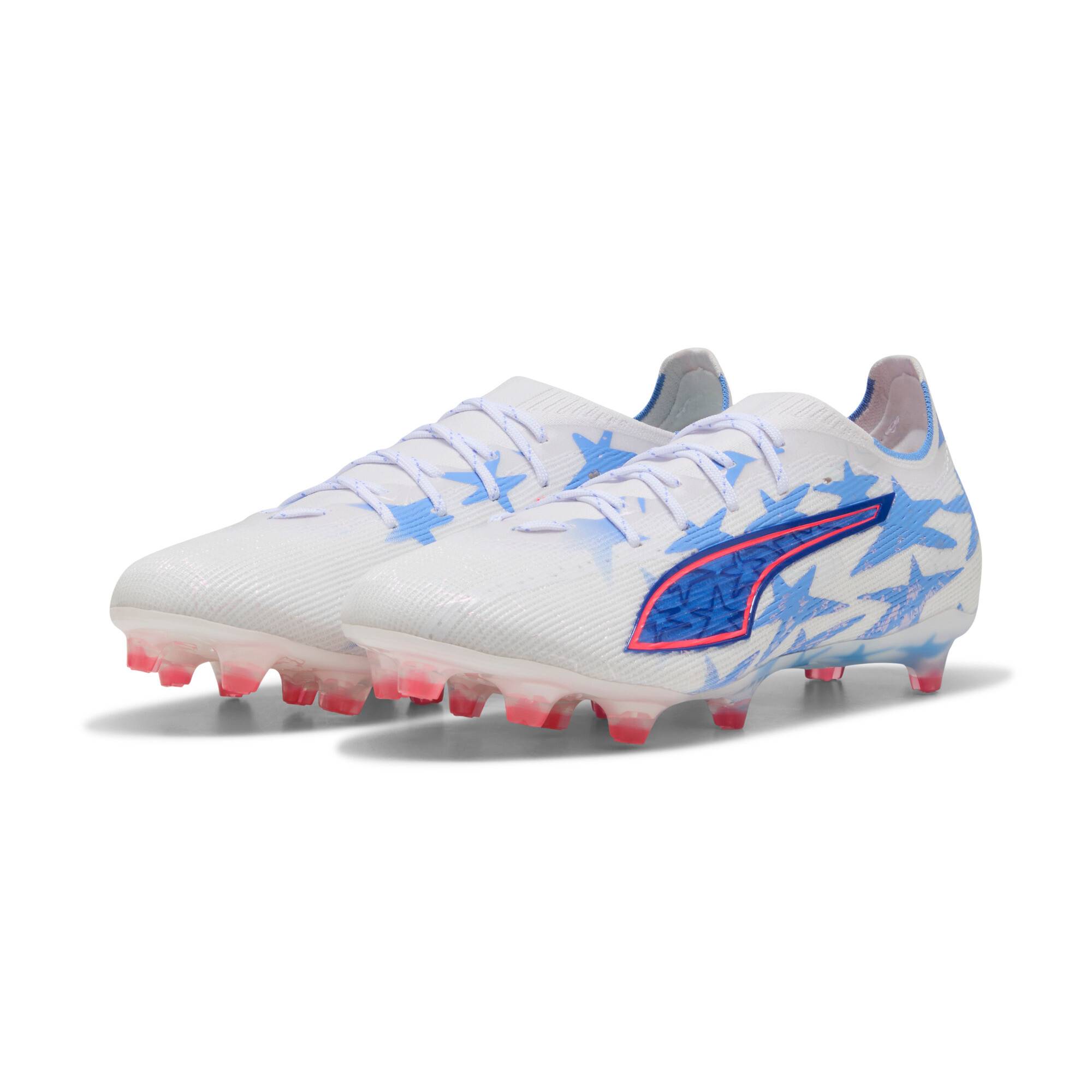 PUMA ULTRA 6 PRO KIDSUPER x CHRISTIAN PULISIC FG/AG Football Boots Unisex, Sports, White/Pink Lilac/Dusky Blue, 39