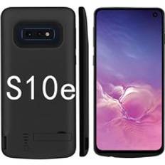 Stötsäker batteriladdare fodral för samsung galaxy s10 plus s10e batteri power pack backup usb laddning power bank batterifodral - S10e- svarta