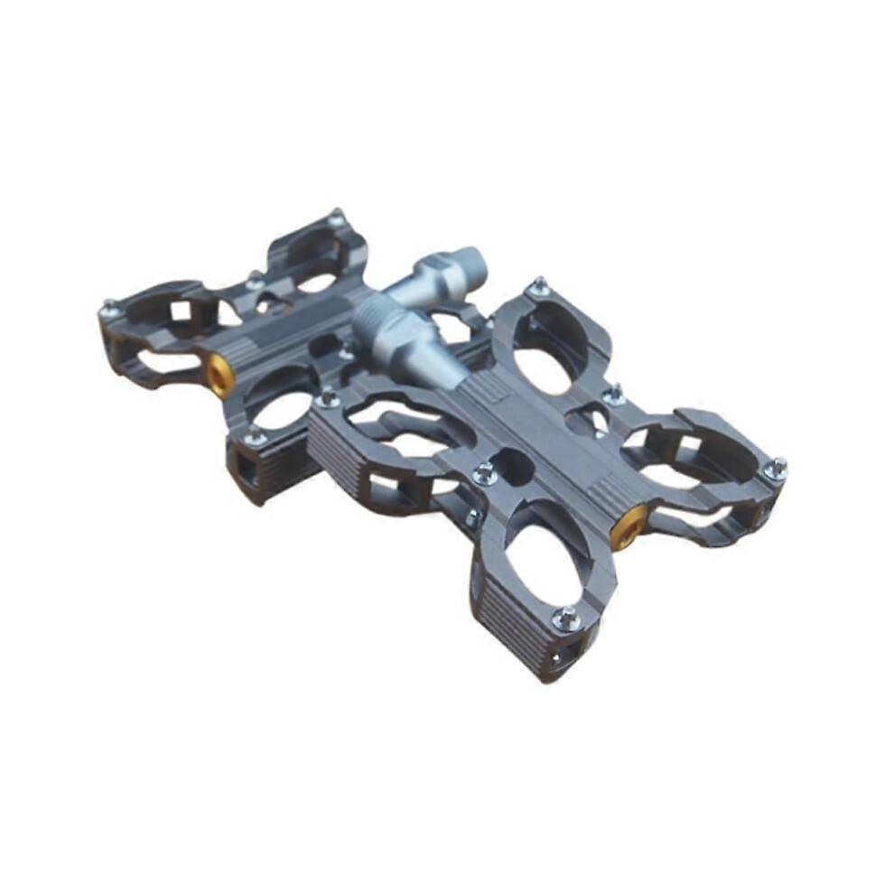 (titanium) Road Cycling Aluminum CNC Perlin Pedal 7 Colour Ultralight Butterfly Pattern Skid Treadle JTB007