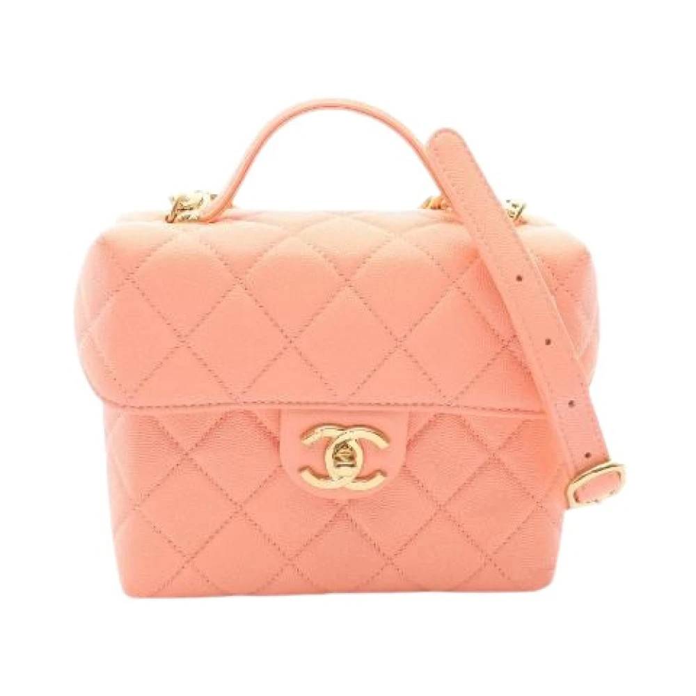 Chanel Vintage Pre-owned Laeder chanel-tasker - Vintage - Dame - Lyserød - ONE SIZE -