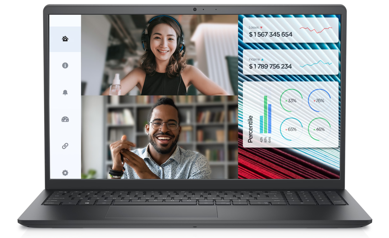 Dell Vostro 15 3520 Sort, 15,6", WVA, FHD, 1920 x 1080, Anti-glare, Intel Core i7, i7-1255U, 16 GB, SSD 512 GB, Intel Iris Xe Graphics, Intet optisk.