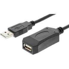 USB 2.0 Aktiv Booster forlænger - 10 m