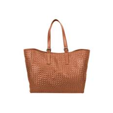 Núnoo - Maxi Shopper Braided Mountain - Cognac - One-size