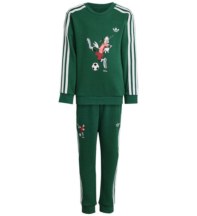 adidas Originals Sweatsæt - Crew - Cgreen/White - adidas Originals - 7 år (122) - Sweatsæt