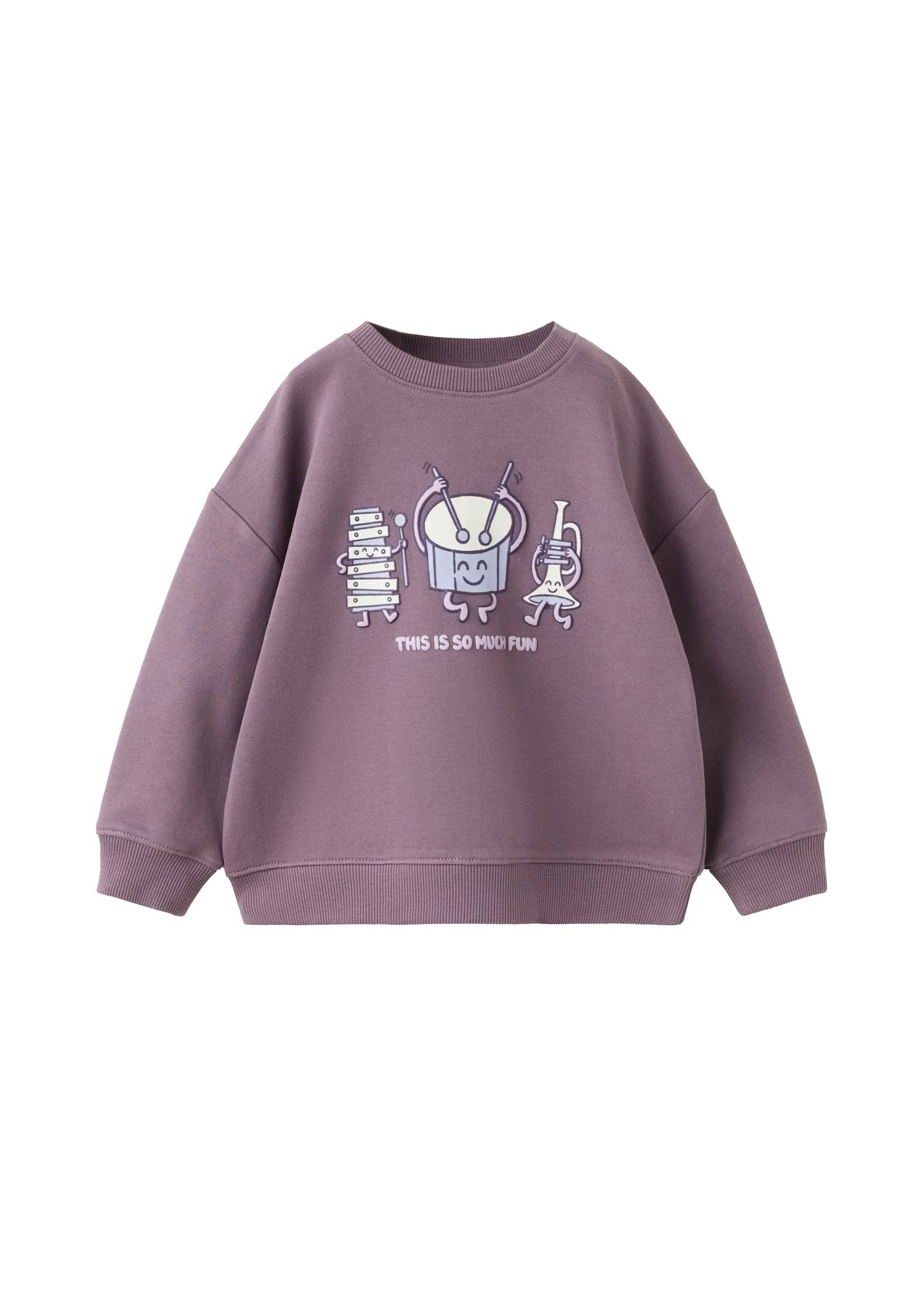 MANGO KIDS Sweatshirt 'ATICKET' lila