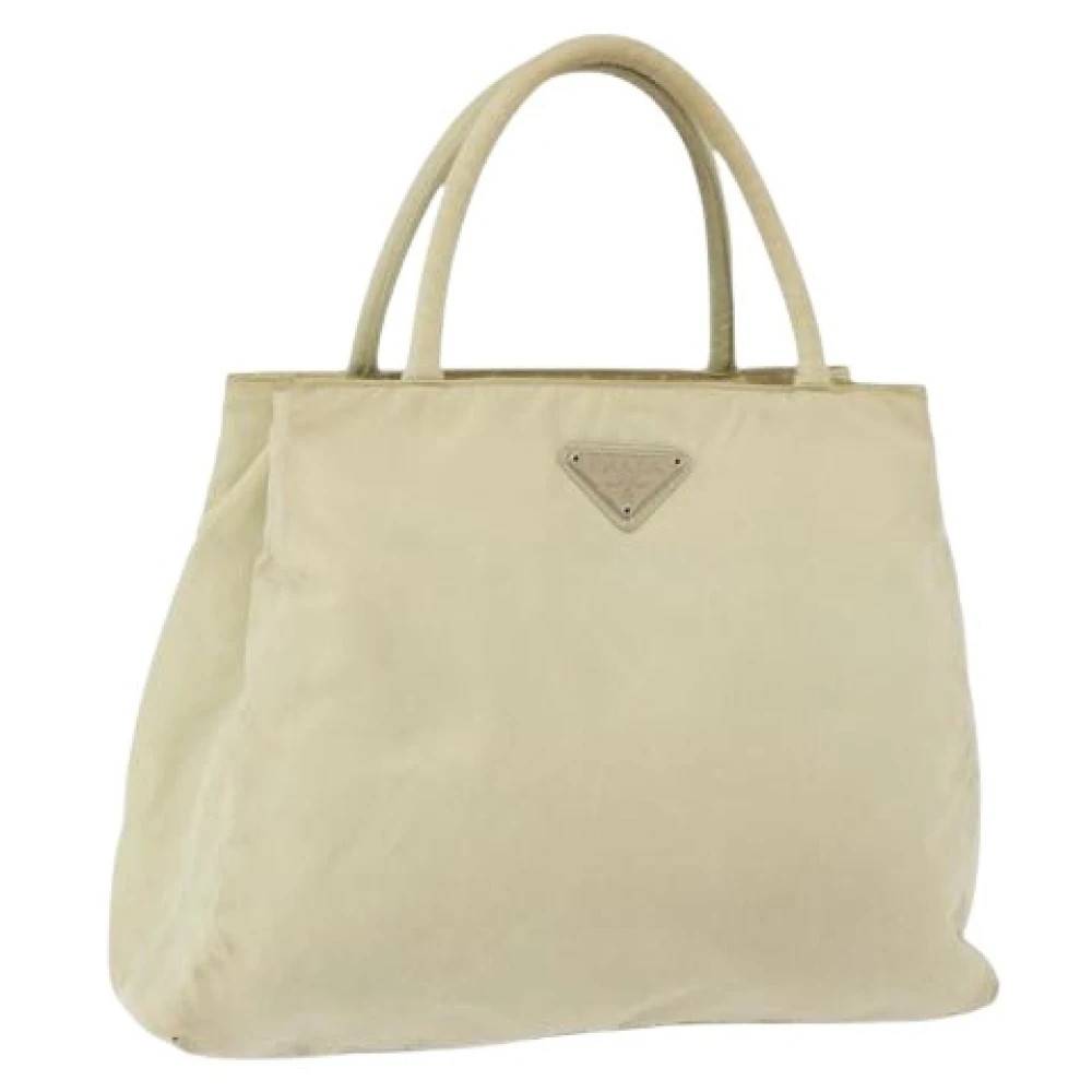 Prada Vintage Pre-owned Vintage Tote Bag - Vintage - Dame - Beige - ONE SIZE - Nylon