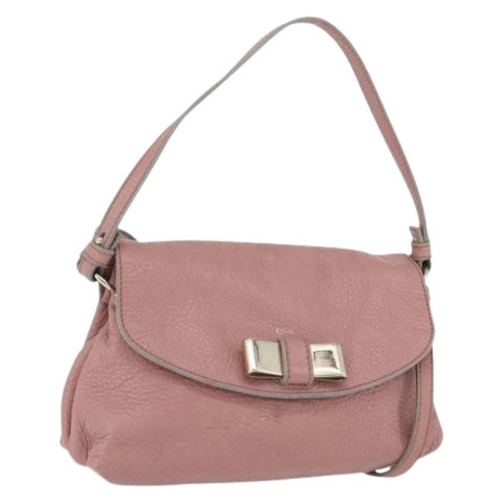Chloé Pre-owned Pre-owned Shoulder Bag - Vintage - Dame - Lyserød - ONE SIZE - Uld
